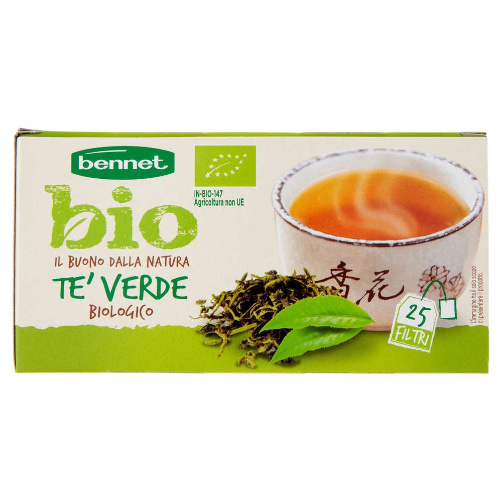Tè Verde Biologico In Filtri 25x1,75g Bennet Bio - Foto 1