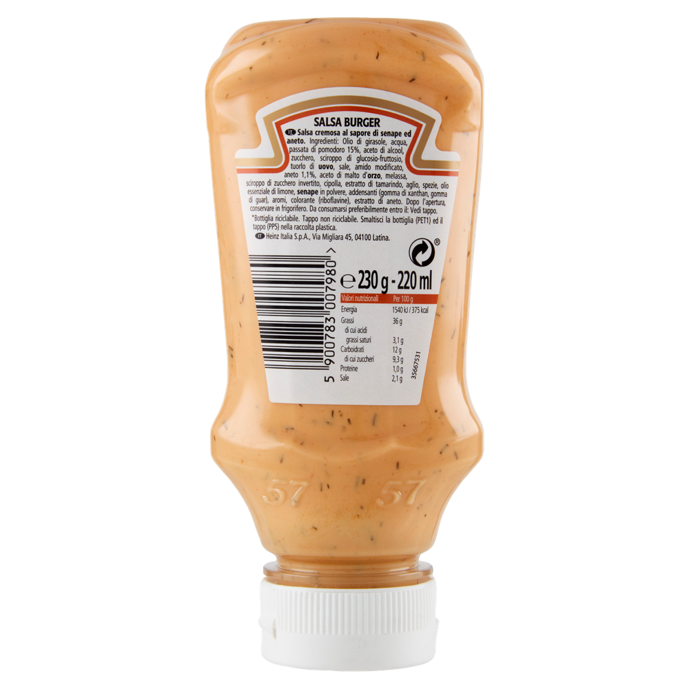 Salsa Burger Cremosa Al Sapore Di Senape E Aneto Heinz - Foto 3