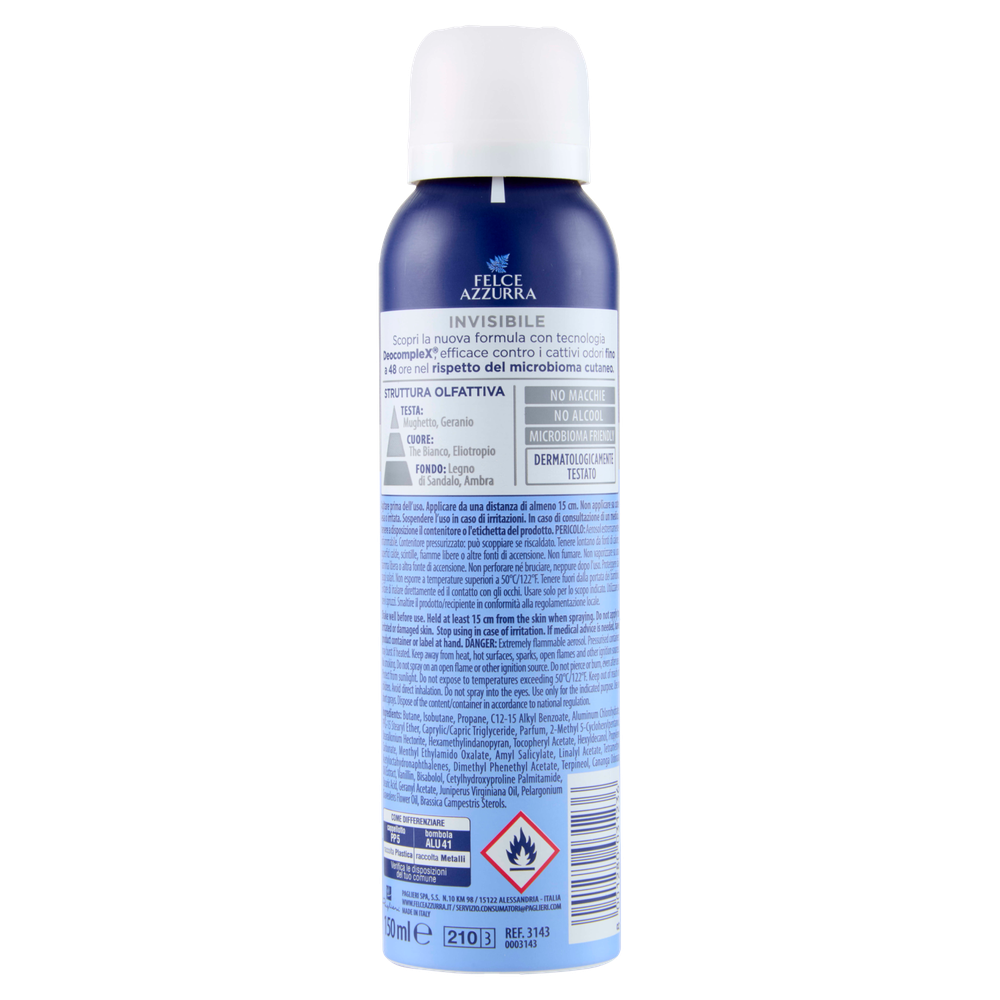 Deodorante Spray Invisible Felce Azzurra - Foto 3