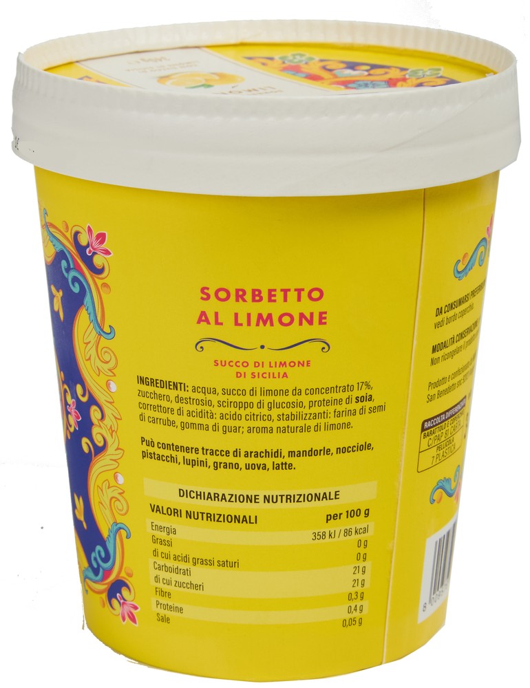 Sorbetto Al Limone Con Succo Di Limone Di Sicilia - Foto 2