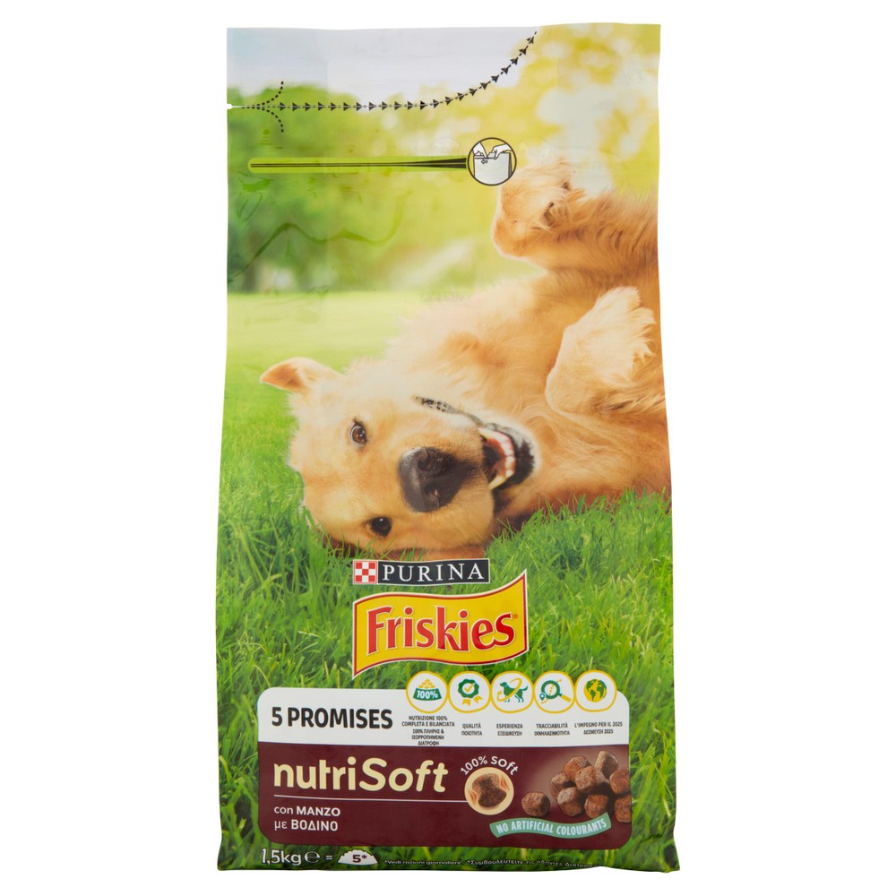 Alimento Secco Per Cani Al Manzo Nutrisoft Friskies - Foto 1