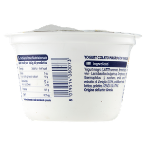 Yogurt Greco Vaniglia 0% Bennet