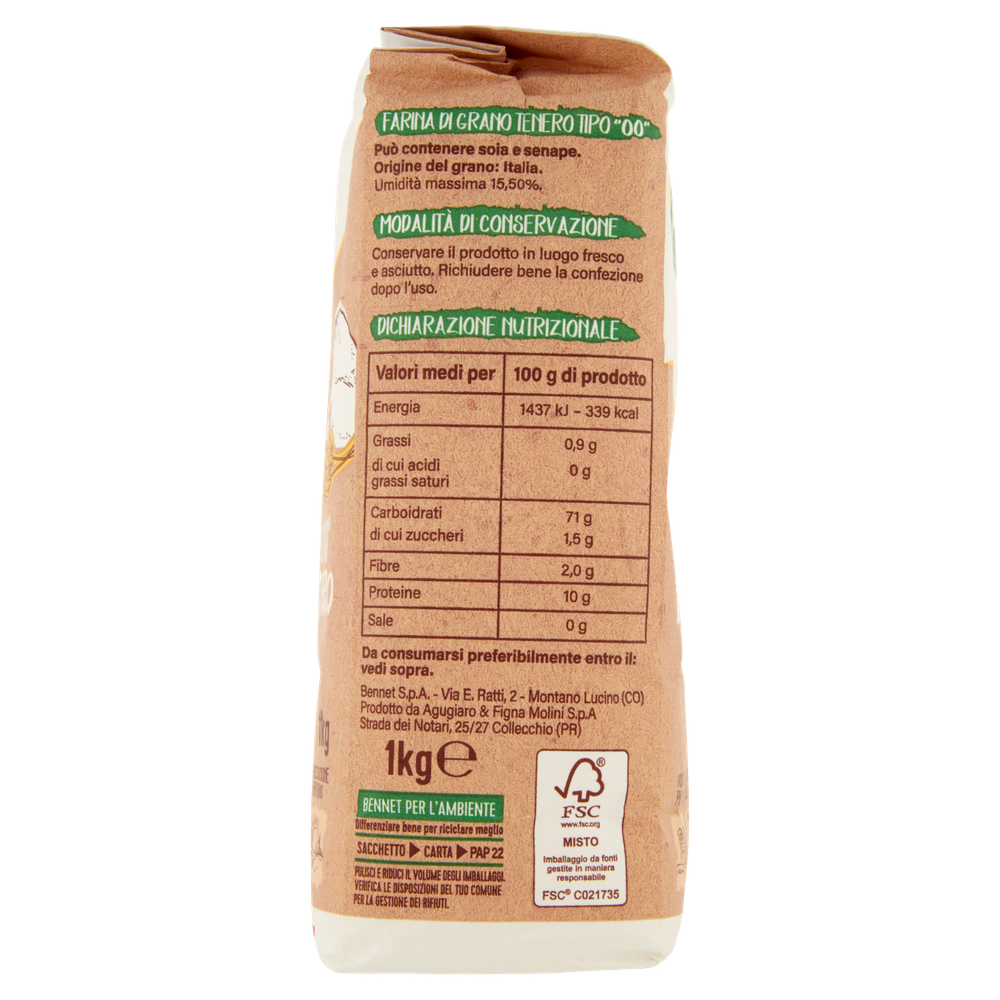 Farina Tipo "00" Di Grano Tenero Filiera Valore Bennet - Foto 2