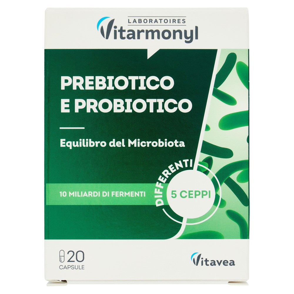 Laboratoires Vitarmonyl Prebiotico E Probiotico 20 Capsule - Foto 1
