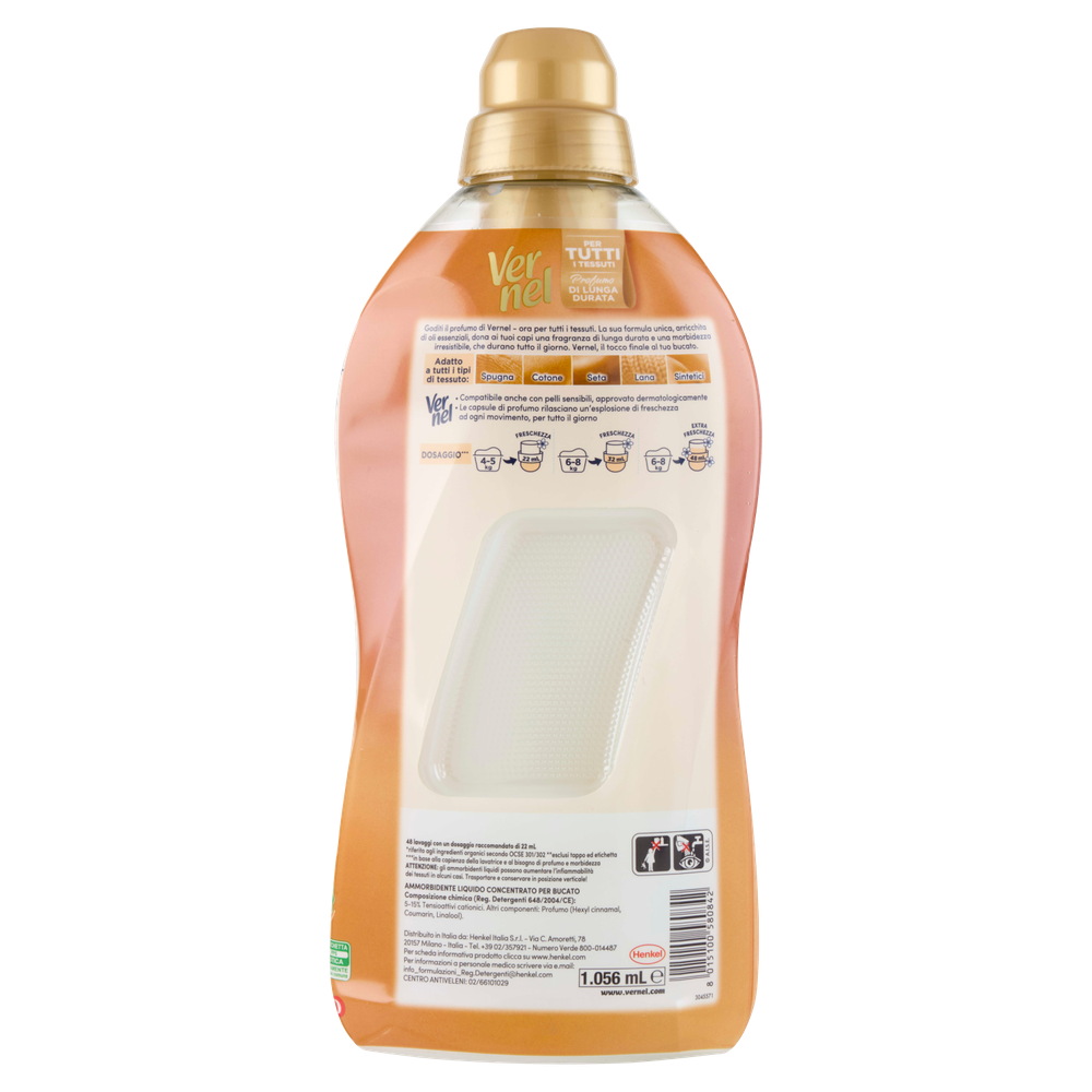 Ammorbidente Concentrato Per Lavatrice Frangipani 48 Lavaggi Vernel - Foto 3