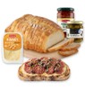 Mix Bruschetta Pane fette, Hummus, Olive taggiasche e Pomodori secchi