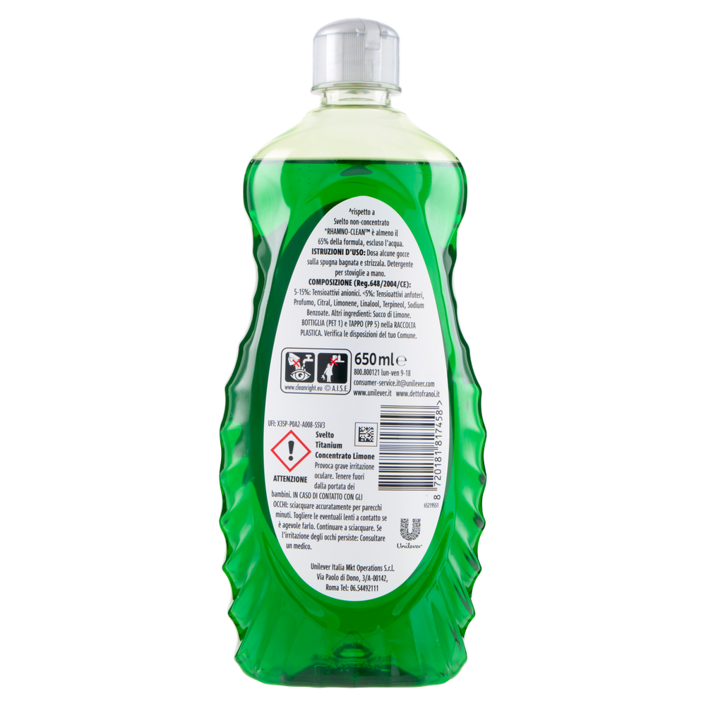 Detergente Concentrato Per Stoviglie Limone Svelto - Foto 3