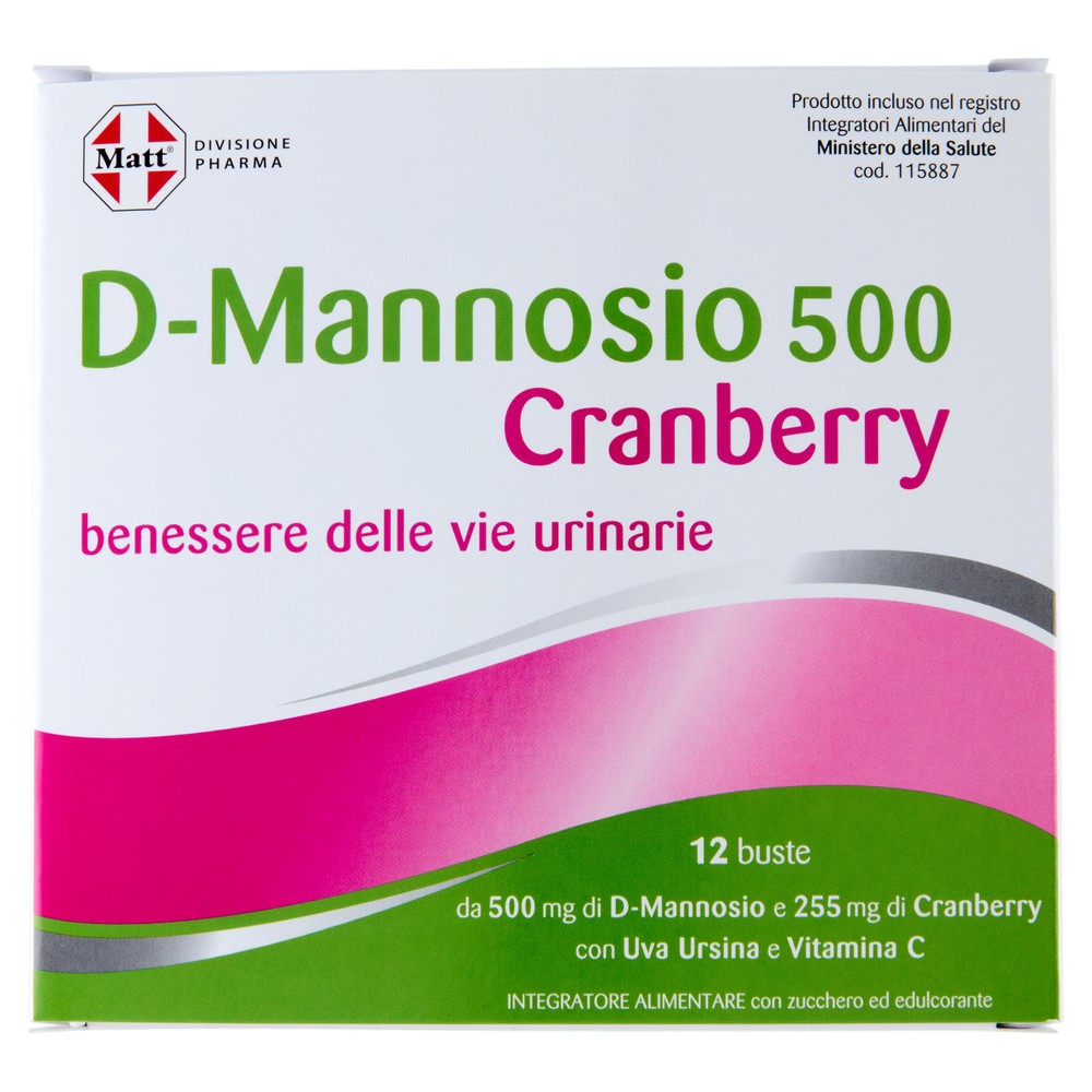 D-Mannosio Cranberry Matt 12 Bustine - Foto 1