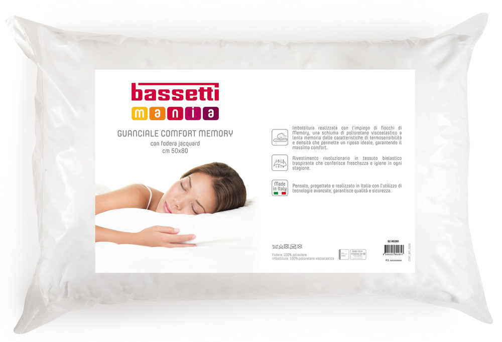 Guanciale Comfort Memory Cm 50x80 Bassettimania - Foto 1