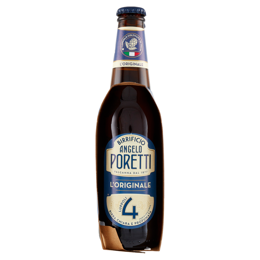 Birra Poretti Chiara 4 Luppoli 3 Bottiglie Da Cl.33 - Foto 2