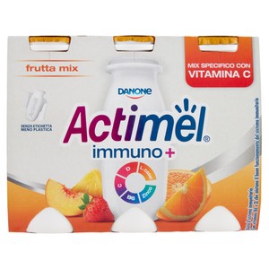 Yogurt Da Bere Ricco Di Vitamine Frutta Mista 6x100ml Actimel Immuno+