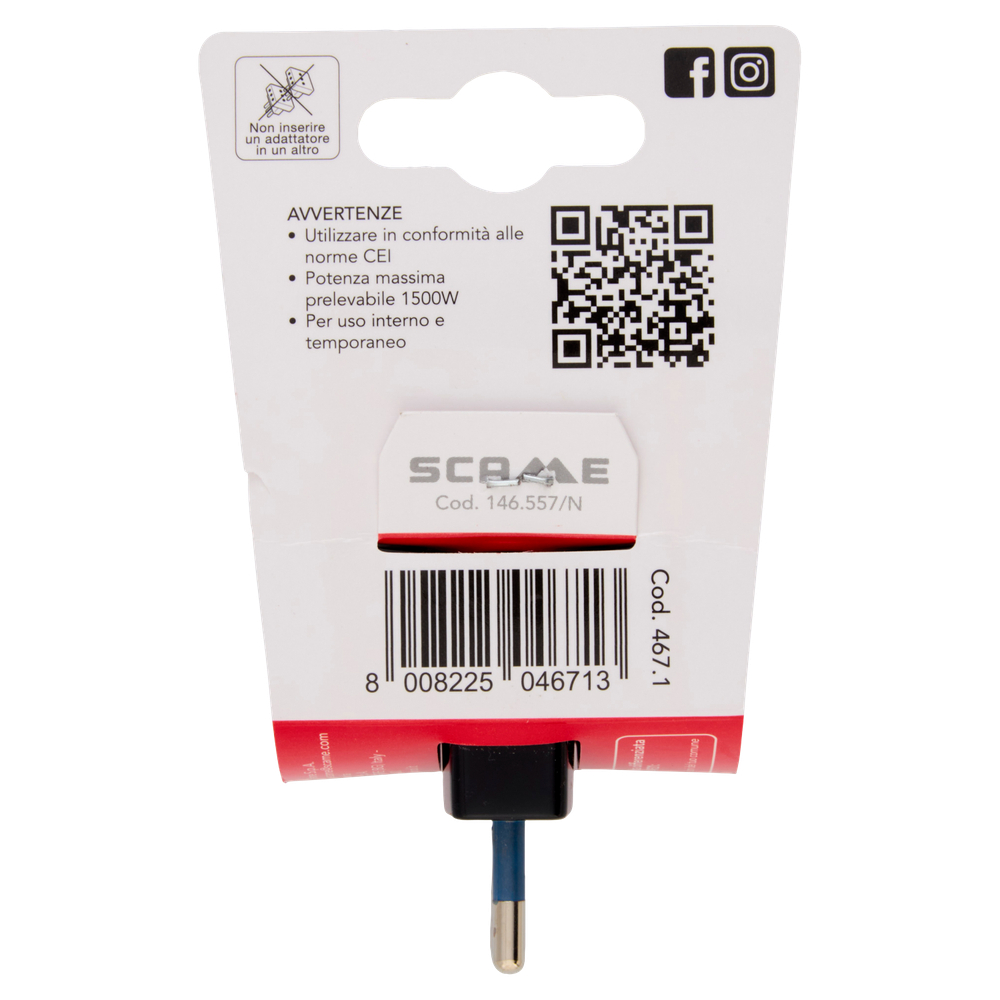 Adattatore Triplo Con Spina 10a Prese Pluristandard 2p+t Polypool - Foto 3