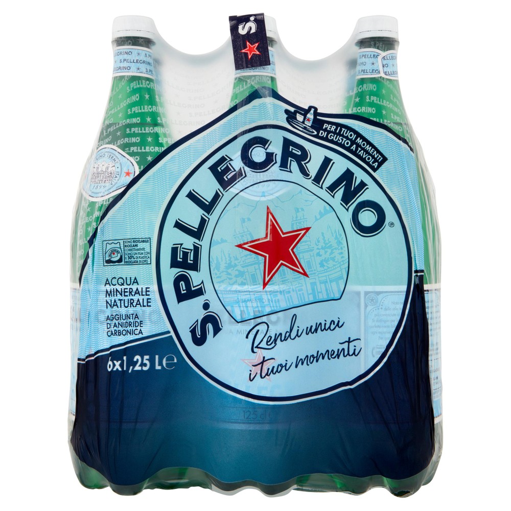 Acqua Frizzante S.Pellegrino 6 Da L.1,25 - Foto 1