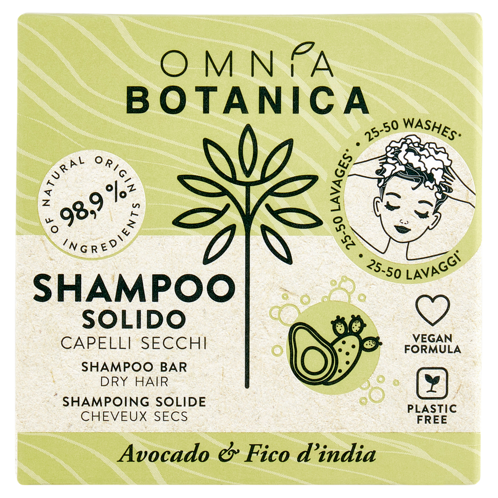 Shampoo Solido Capelli Secchi 50g Omnia Botanica - Foto 1