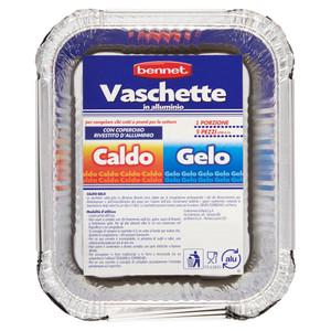 5 Vassoi Alluminio Caldo Gelo 1 Porzione Bennet - Foto 1