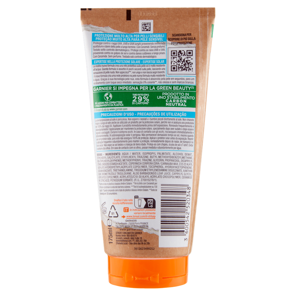 Advanced Sensitive Latte Tubo Ip50+ Ambre Solaire - Foto 3
