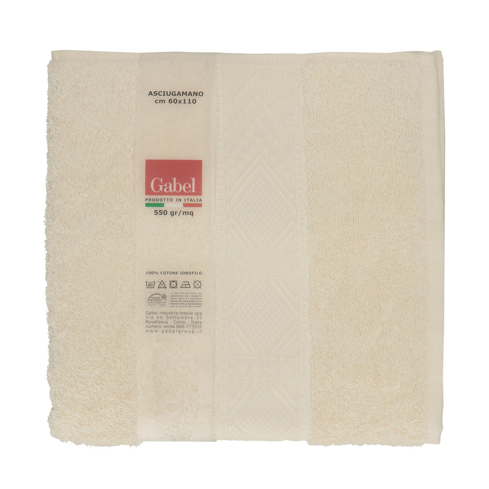 Asciugamano Spugna Cm60x110 Beige Gabel