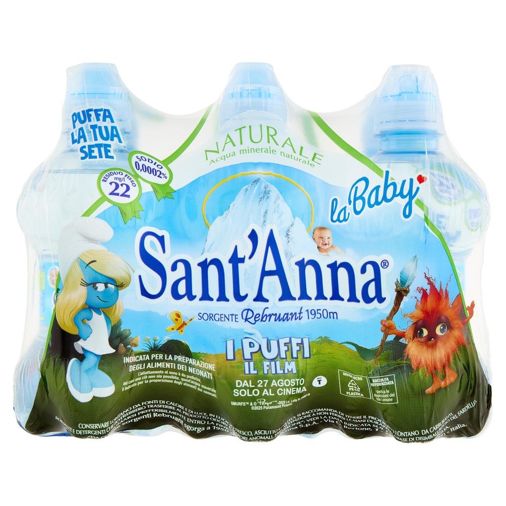 Acqua Naturale Baby Bottle Sant'anna 6 Da L.0,25 - Foto 1