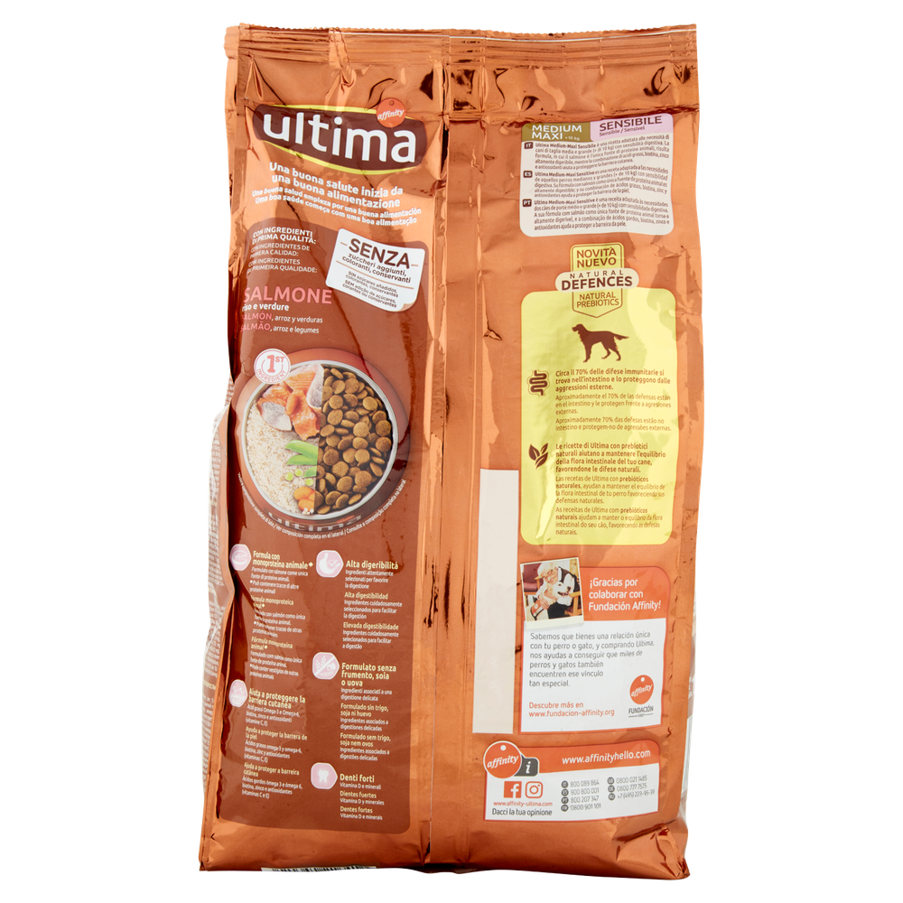 Alimento Secco Per Cani Medium Maxi Salmone Ultima - Foto 3