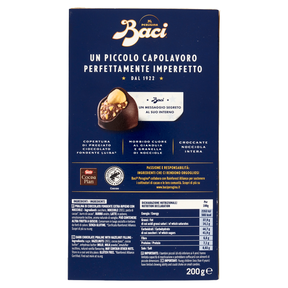 Cioccolatini Fondenti Con Gianduia E Nocciole Baci Perugina - Foto 3