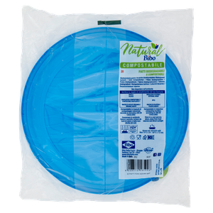 20 Piatti Piani Azzurri In Bioplastica Bibo - Foto 3