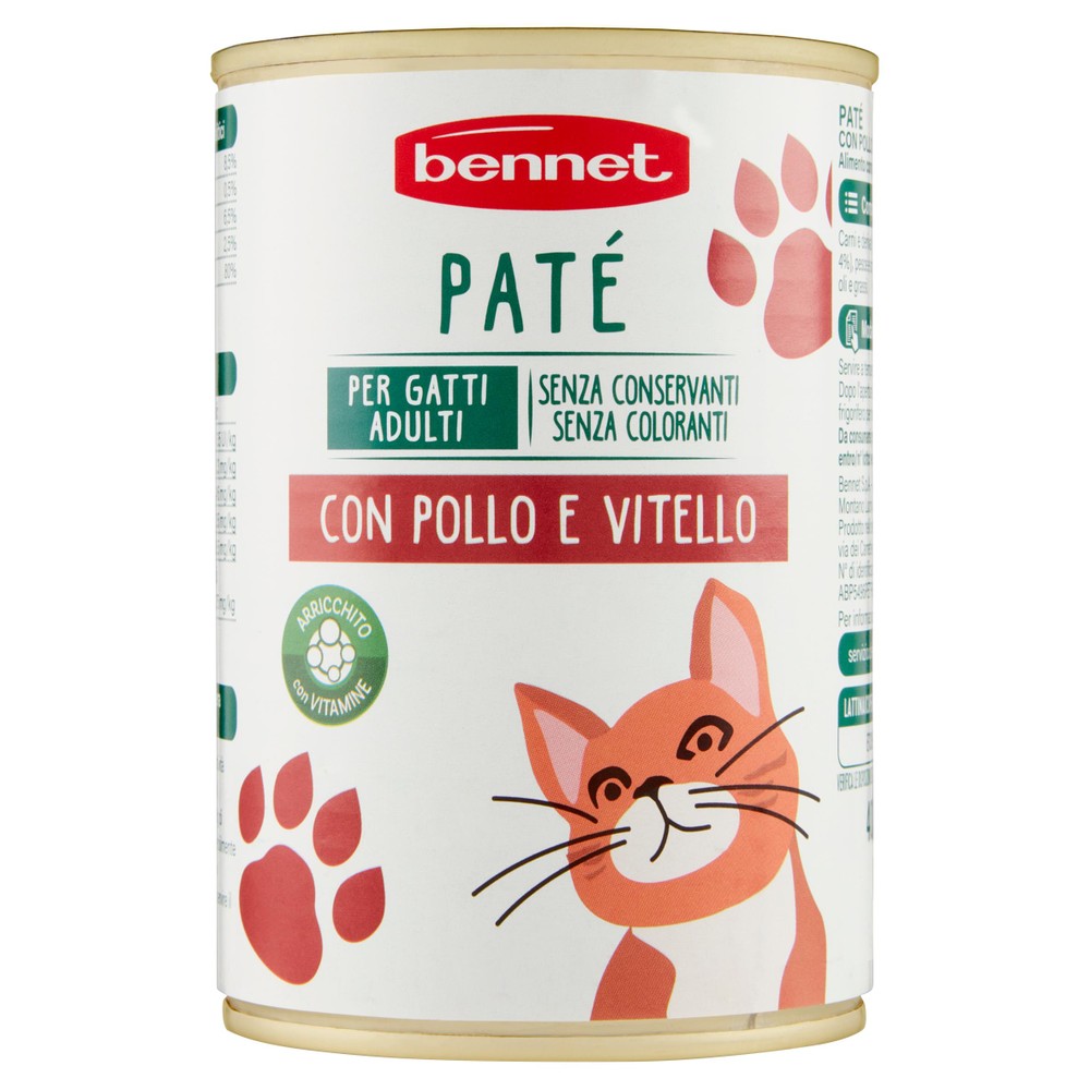Pate' Gatti Gatto Con Vitello E Pollo Bennet - Foto 1