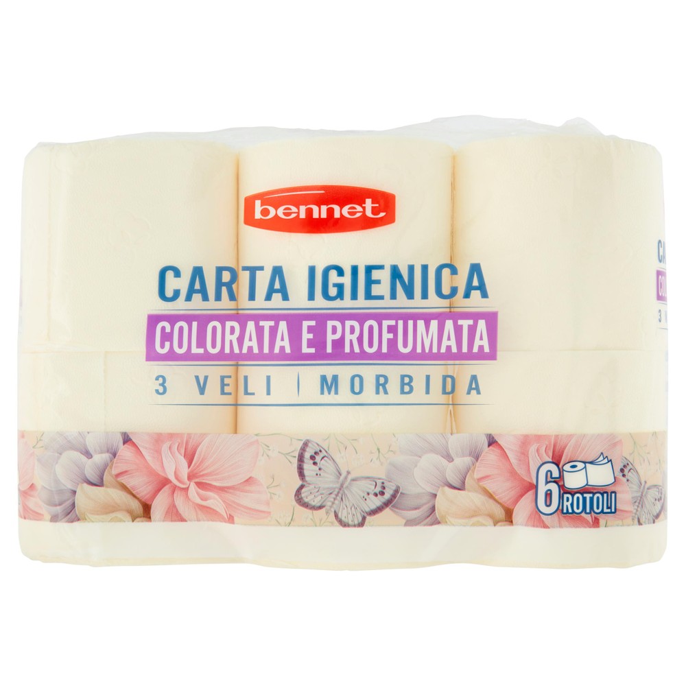 Carta Igienica 2 Veli Profumata Gialla Bennet - Foto 1