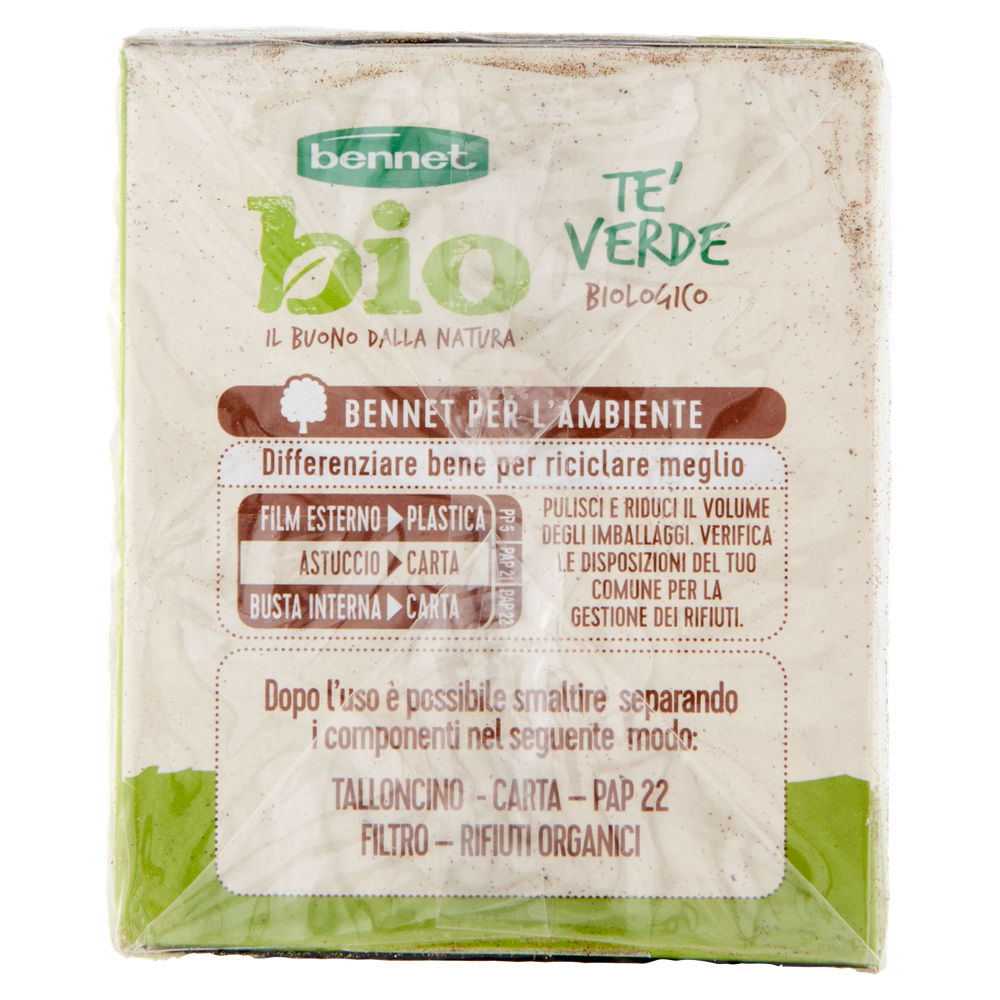 Tè Verde Biologico In Filtri 25x1,75g Bennet Bio - Foto 2