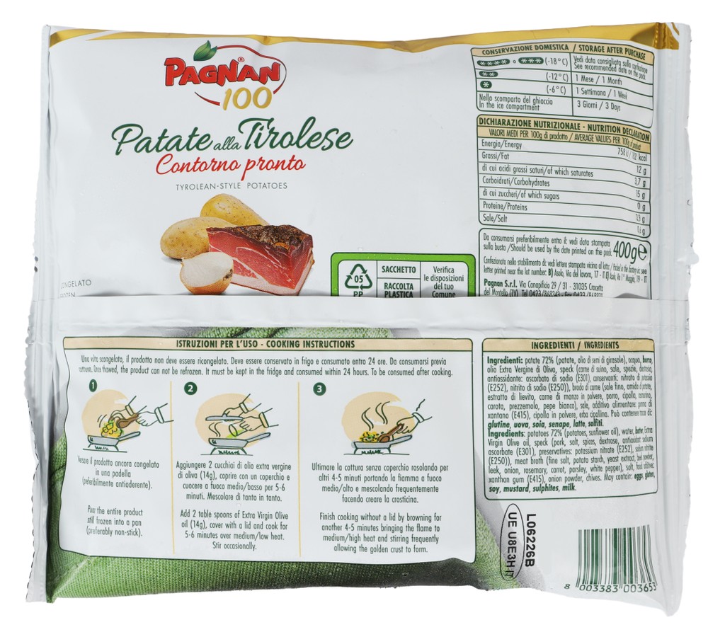 Patate Alla Tirolese Contorno Pronto Pagnan 100 - Foto 3