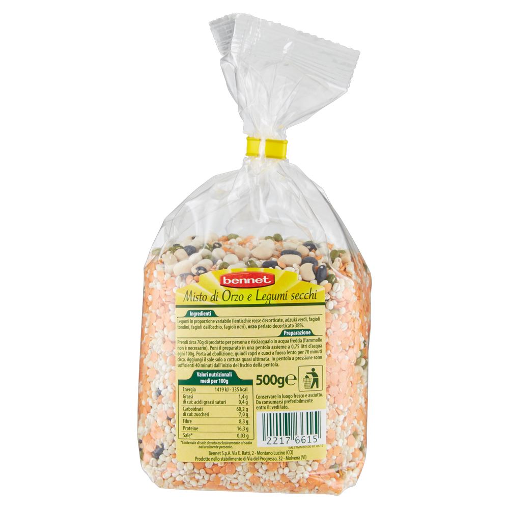 Minestrone Alla Montanara Con Orzo E Legumi Secchi Bennet - Foto 3