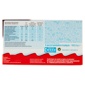 Snack Dolce Happy Hippo Con Ripieno Al Latte Al Cacao 5x20,7g Kinder - Foto 3