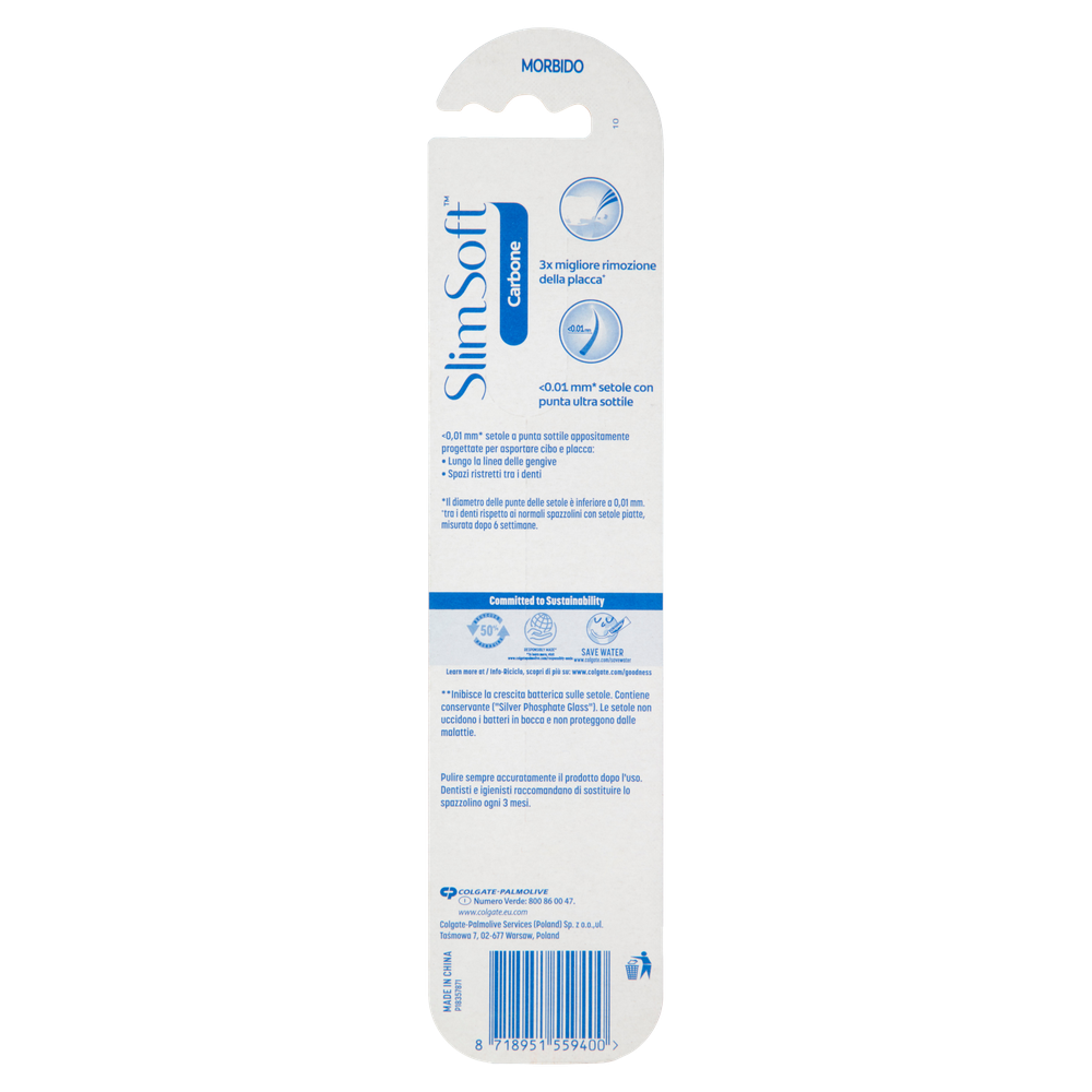 Spazzolino Slim Soft Carbon Colgate - Foto 3
