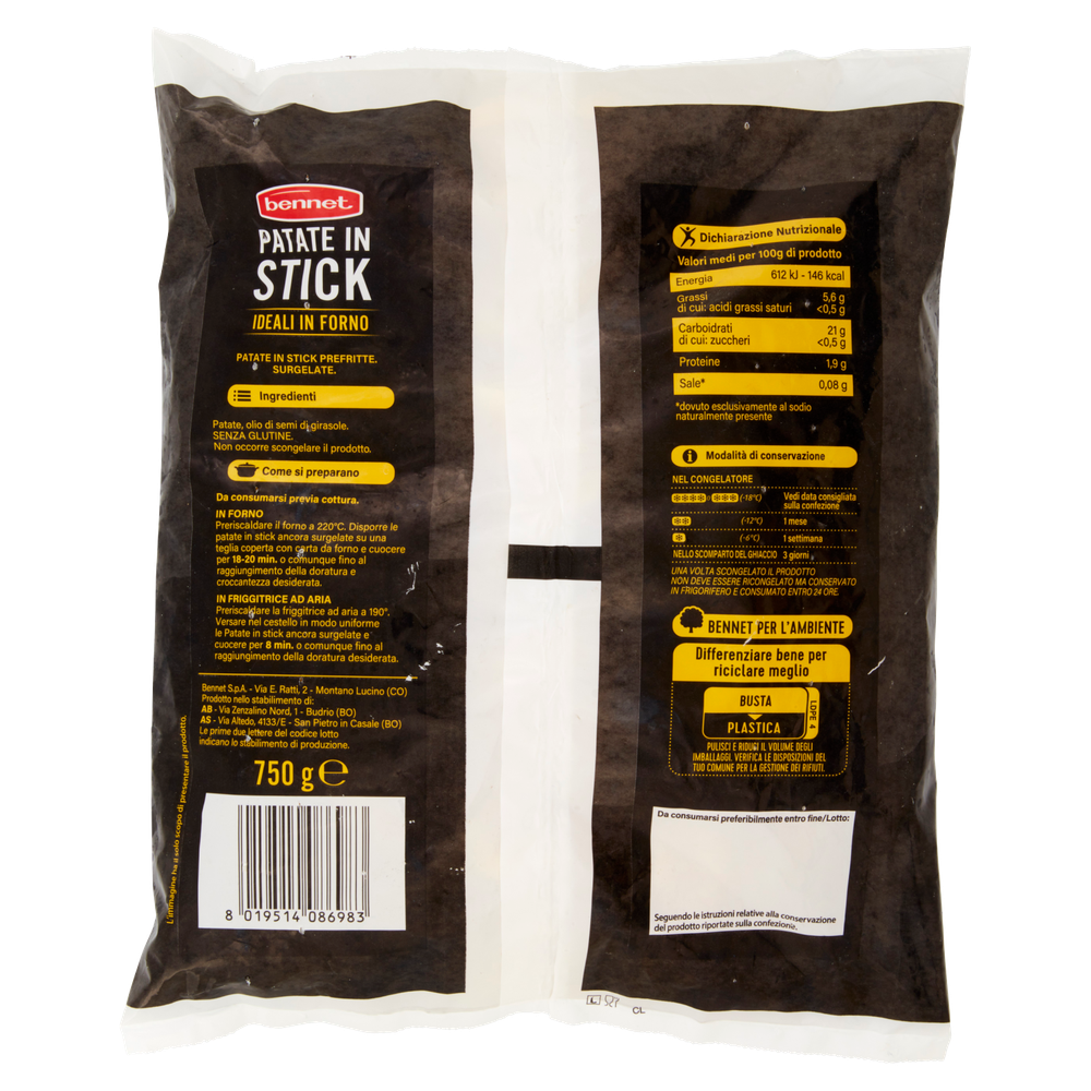 Patate Stick Surgelate Bennet - Foto 3