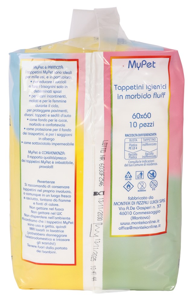 Tappetini Per Animali My Pet Cm 60x60 Conf. Da 10 - Foto 2