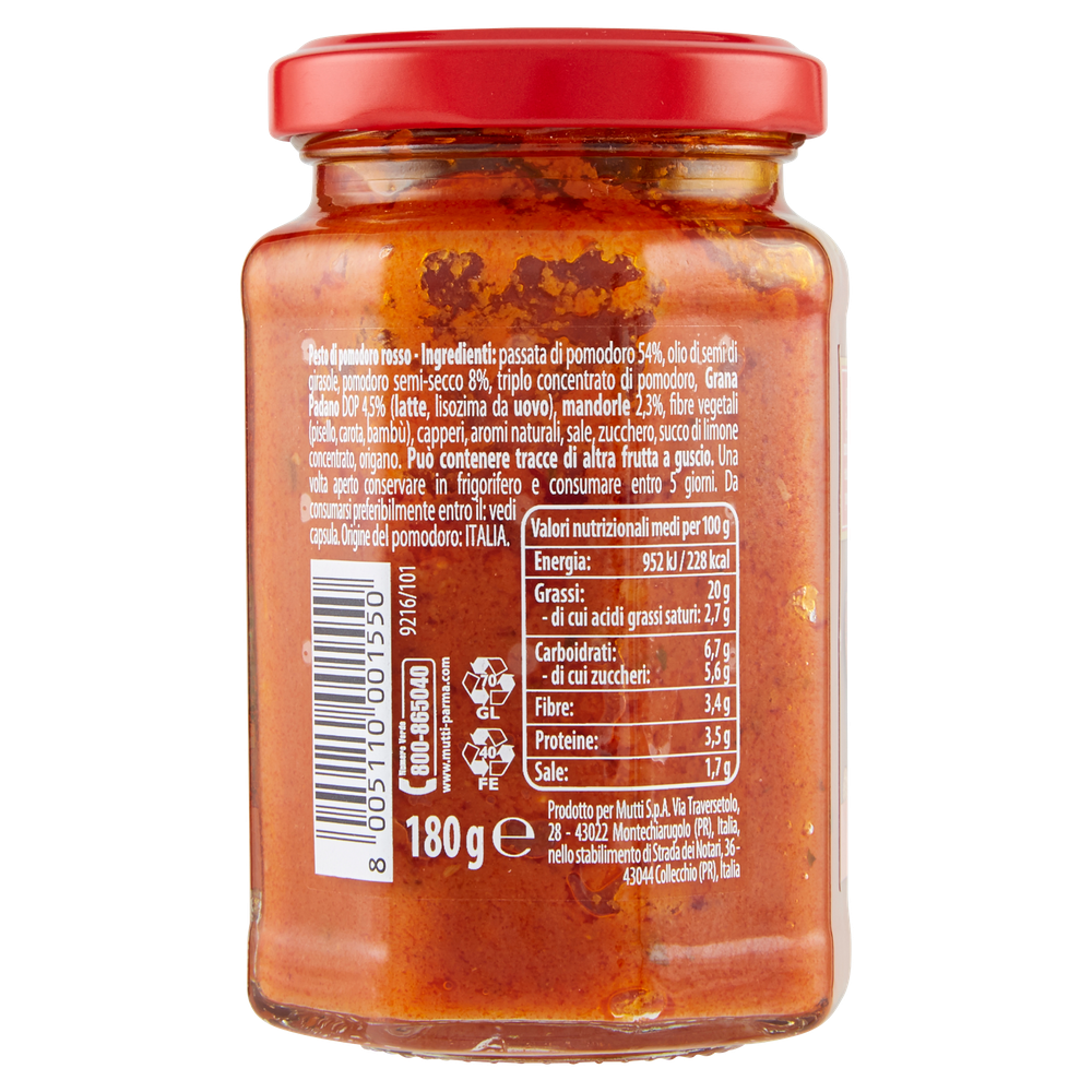 Pesto Rosso Di Pomodoro Mutti - Foto 3