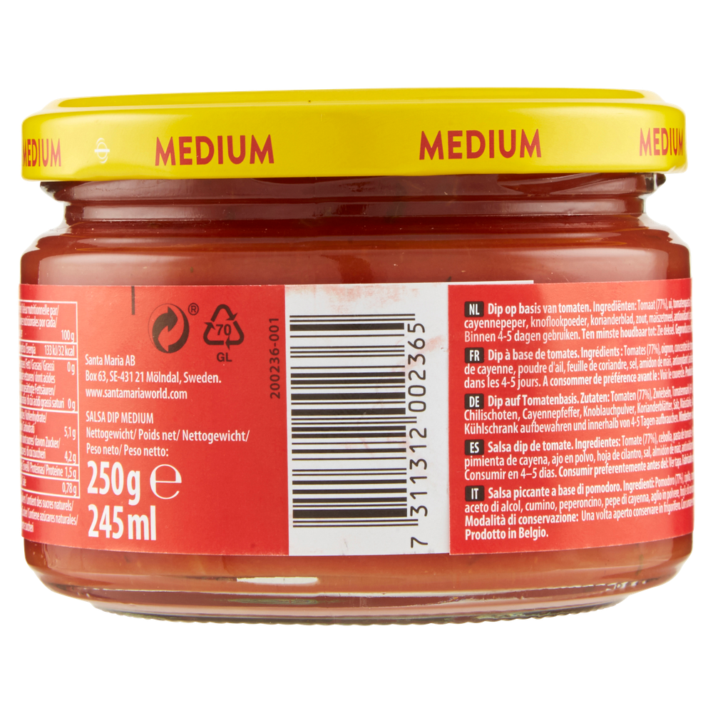 Salsa Dip Mild Santa Maria