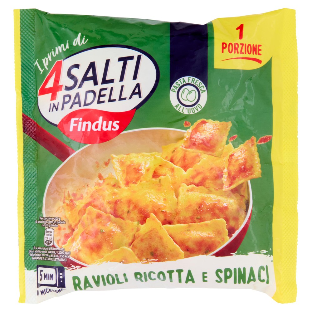 Ravioli Ricotta E Spinaci 4 Salti In Padella Findus - Foto 1