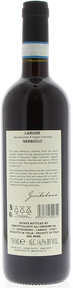 Nebbiolo Langhe Doc Guidobono - Foto 2