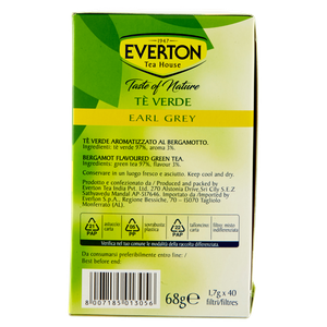 Tè Verde Earl Grey Taste Of Nature 40x1,7g Bustine Everton - Foto 2