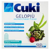 product.preview.arialabel Sacchetti Freezer Gelopiu' Formato Grandissimo 35x50cm Cuki