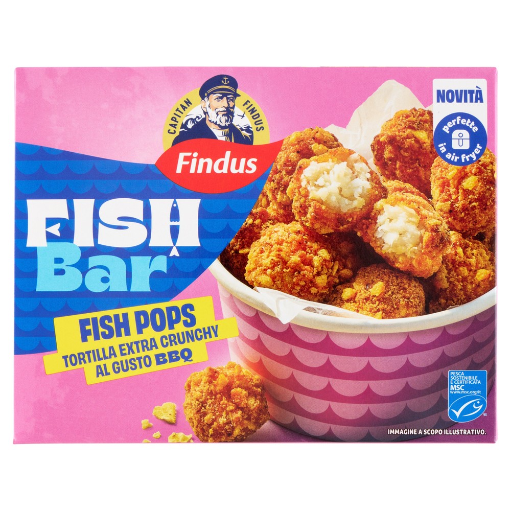 Fish Pops Tortilla Extra Crunchy Al Gusto Bbq Findus - Foto 1