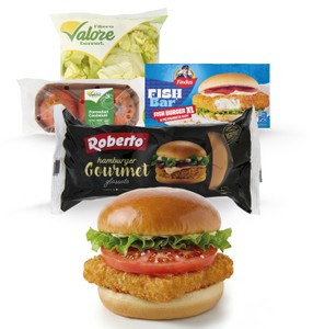 Fishburger x 2, con Pomodoro e Insalata - Foto 1