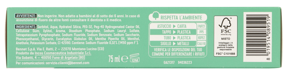 Dentifricio Alito Fresco Bennet - Foto 3