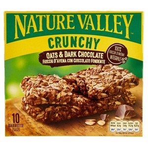 Barrette Crunchy Di Avena E Cioccolato Fondente 5x42g Nature Valley - Foto 1