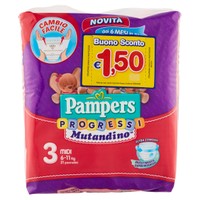 Pannolini Pampers Progressi Mutandino Midi Pannolini Pampers Progressi Mutandino Midi