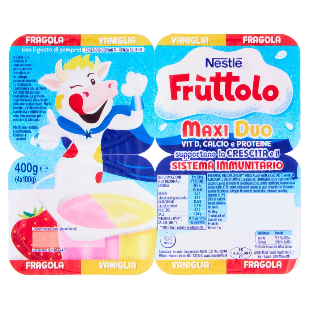 Fruttolo Maxiduo Fragola Vaniglia - Foto 1
