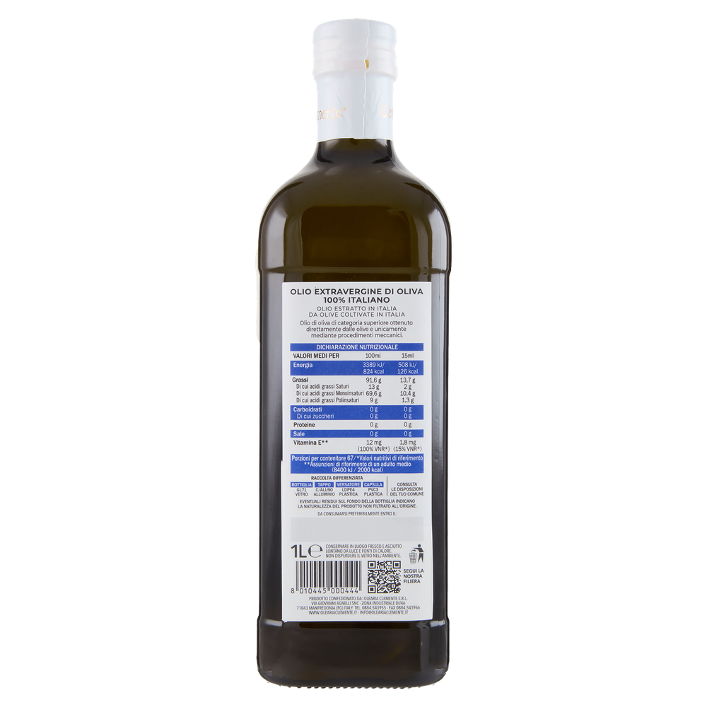 Olio Extra Vergine Di Oliva Diomede 100% Italiano Clemente - Foto 3