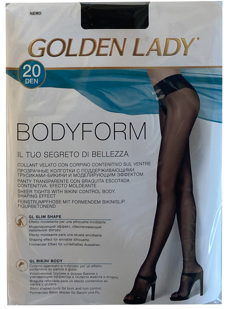 Collant Bodyform Tg 2 Nero 20 Denari Golden Lady