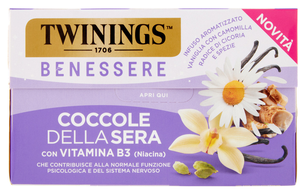 18 Filtri Tisana Benessere Coccole Della Sera Twinings - Foto 1