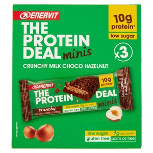 Barrette Hazelnut Protein Deal Enervit, Conf.Da 3 X 33 Gr
